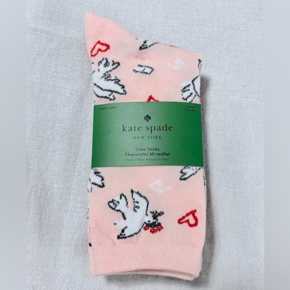 kate spade 3 pack Crew Socks NWT✨Final price✨